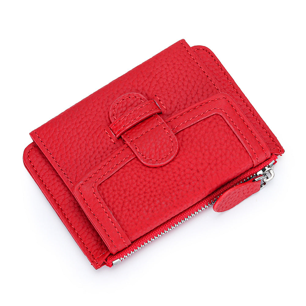 Fashion Ultra-thin Multifunctional Leather Multiple Card Slots Wallet