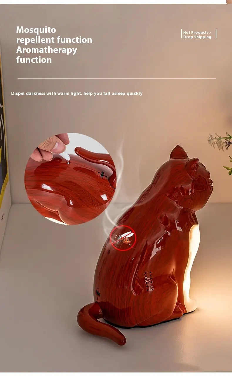 Decorative Night Light with USB Charging for Bedroom and Cat