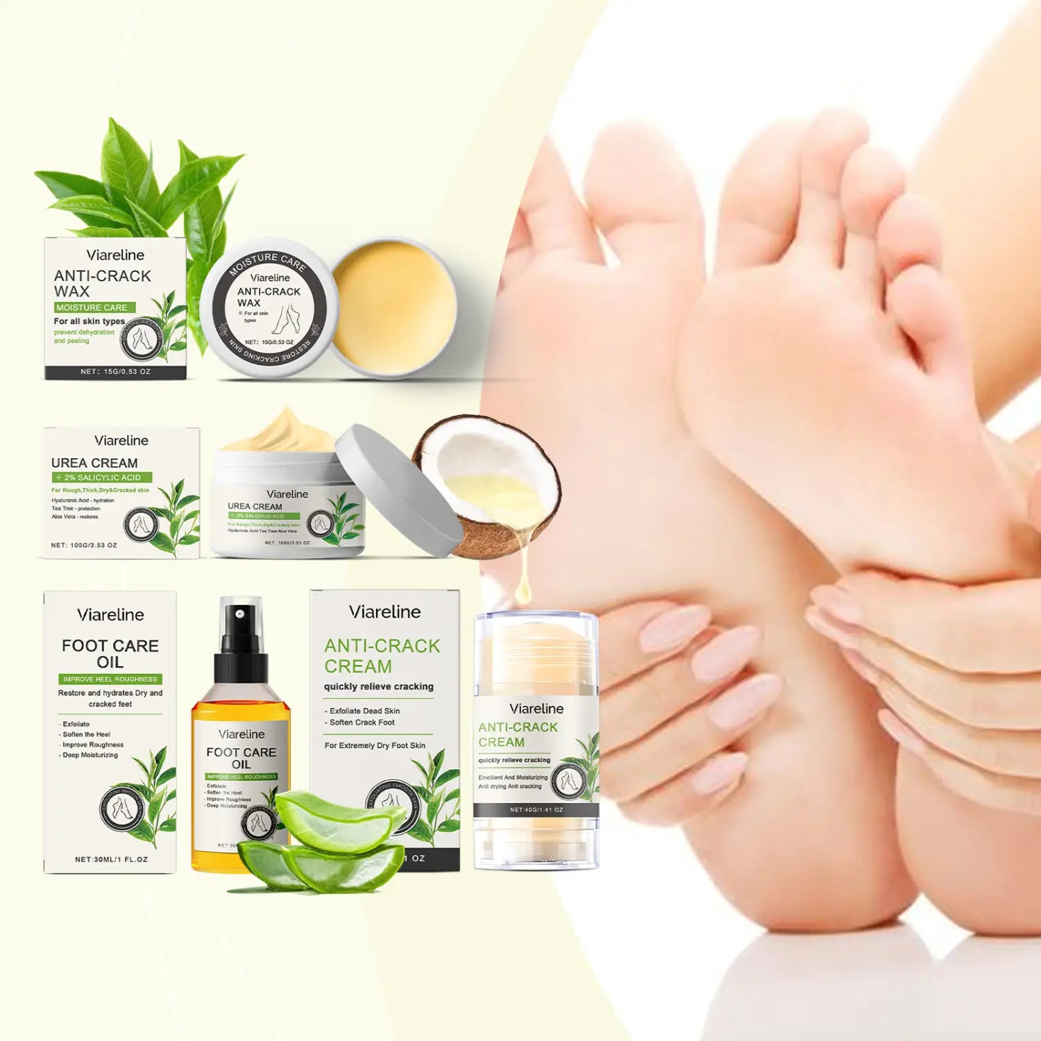 Moisturizing Heel Care Foot Oil and Mask for Softening Cutin Anti-Drying