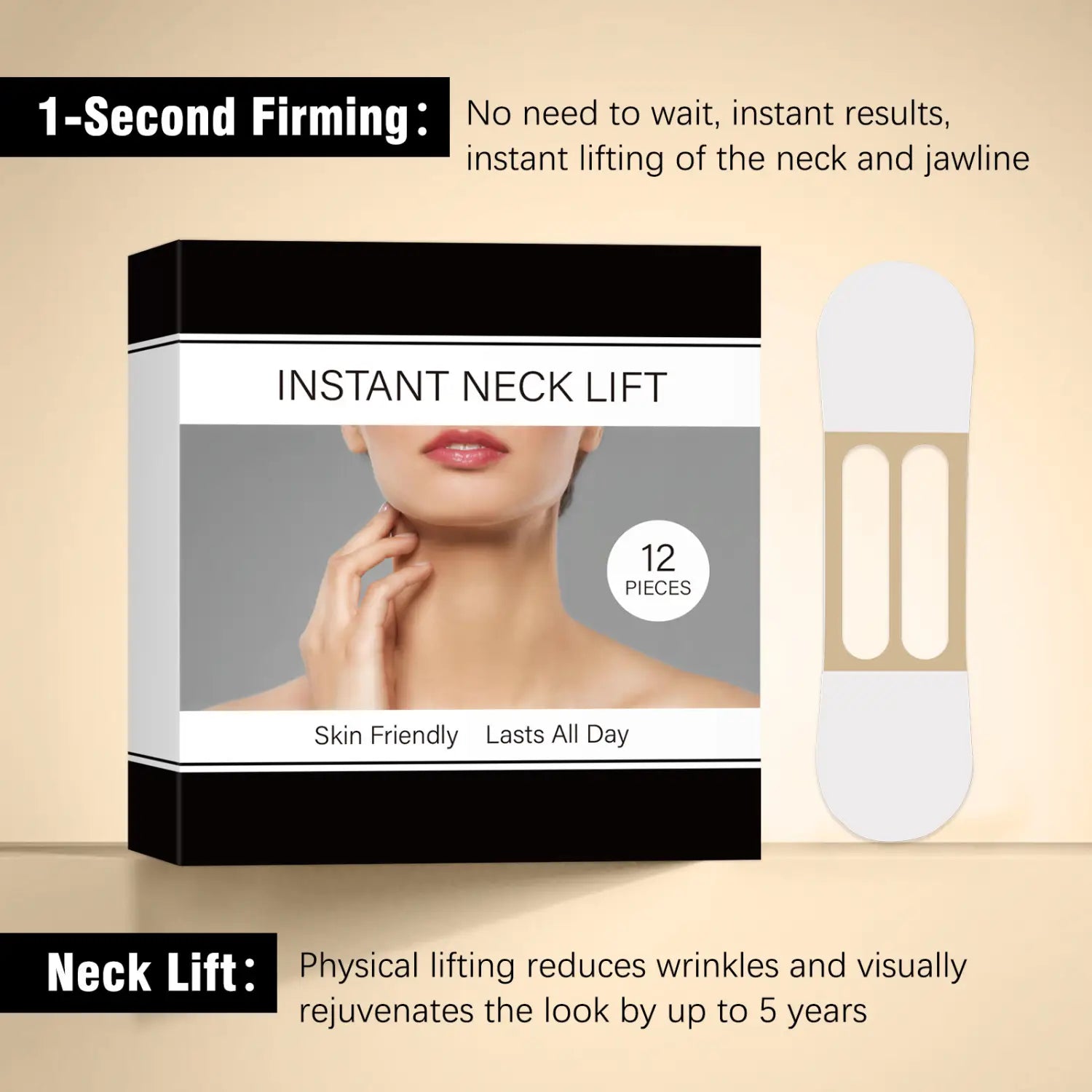 Custom Neck Label Stickers Waterproof Removable Adhesive Set of 12 Pack