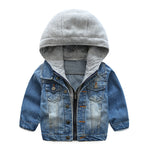 Boys And Children Washed Soft Denim Jacket