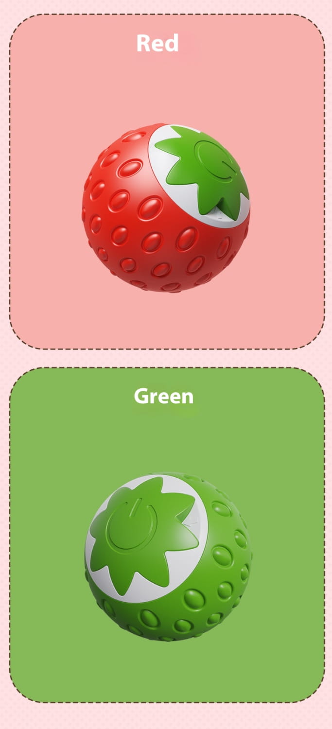 Kassipalliroheline ja oranž interaktiivne veerev kuuli mänguasi lemmikloomadele