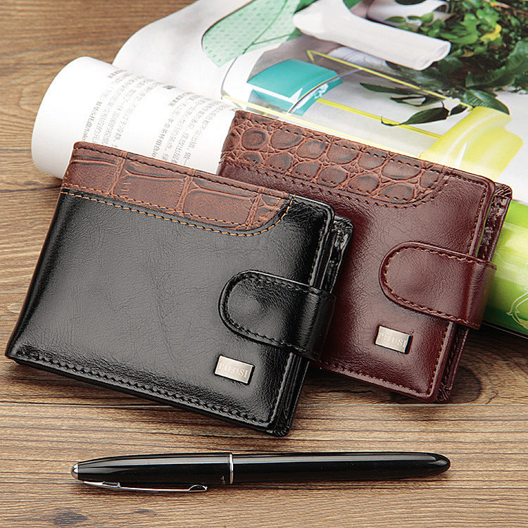 Buckle Short Wallet Stitching Coin Purse - Buckle Short Wallet: Small Yet Mighty Coin Ninja