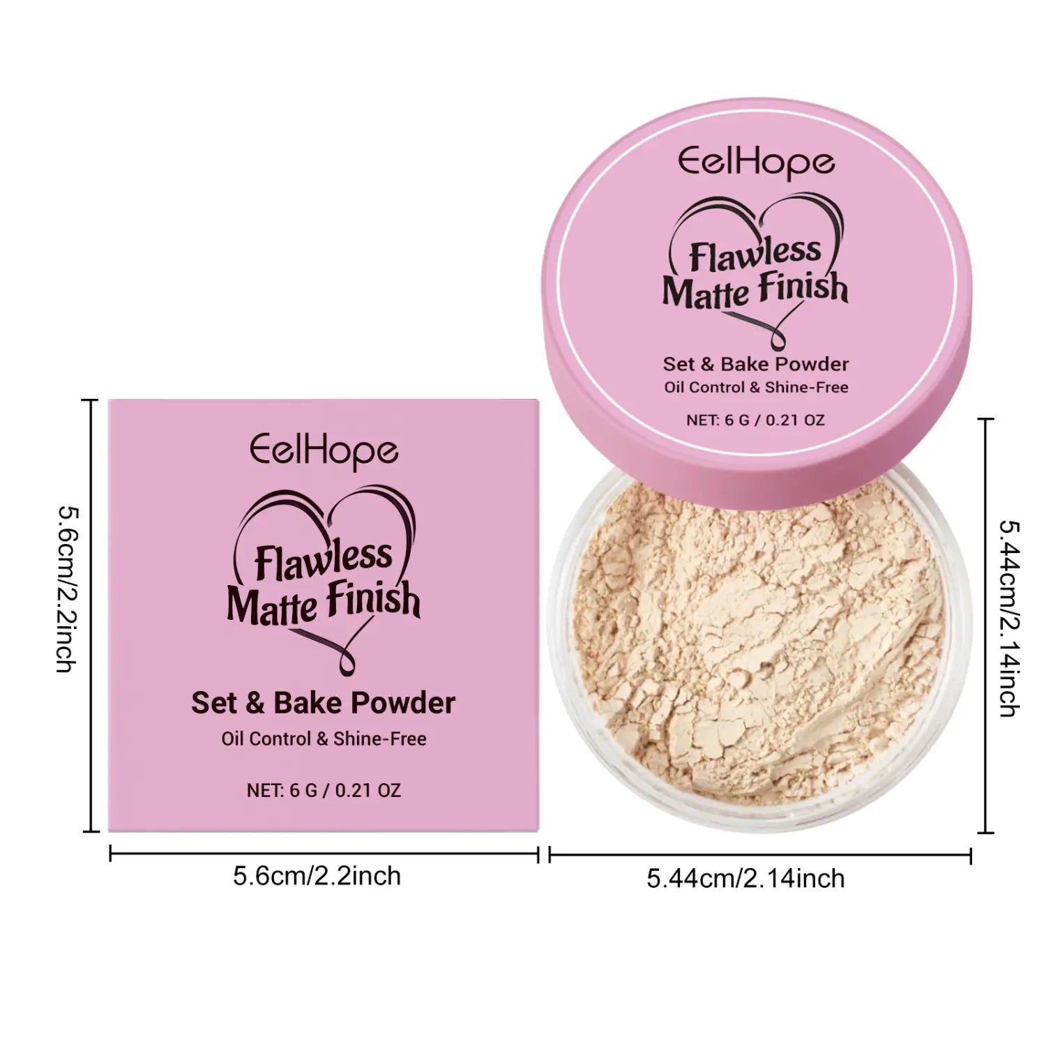 Light Finishing Loose Powder with Hyaluronic Acid and Oil Control Matte