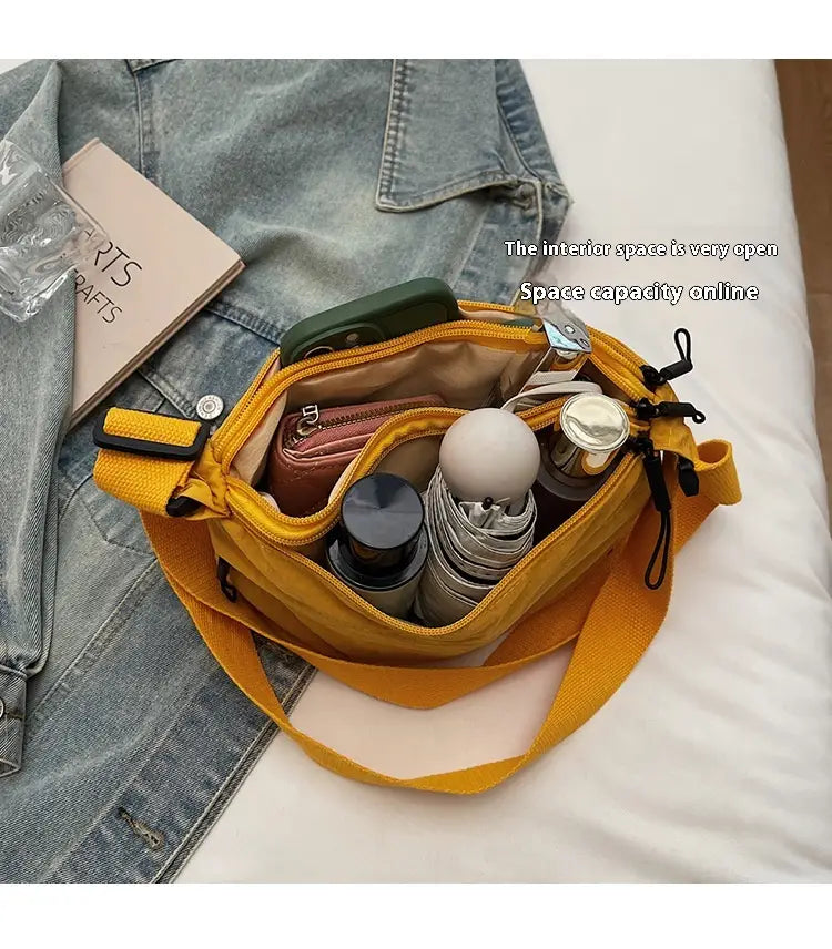 Sac à corps croisé en toile de voyage avec poche de téléphone pour les femmes en plusieurs couleurs