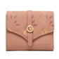 Women’s Short Printed Buckle Triple Fold Purse - Three Folds of Fun with a Purse that’s Cunningly Cute