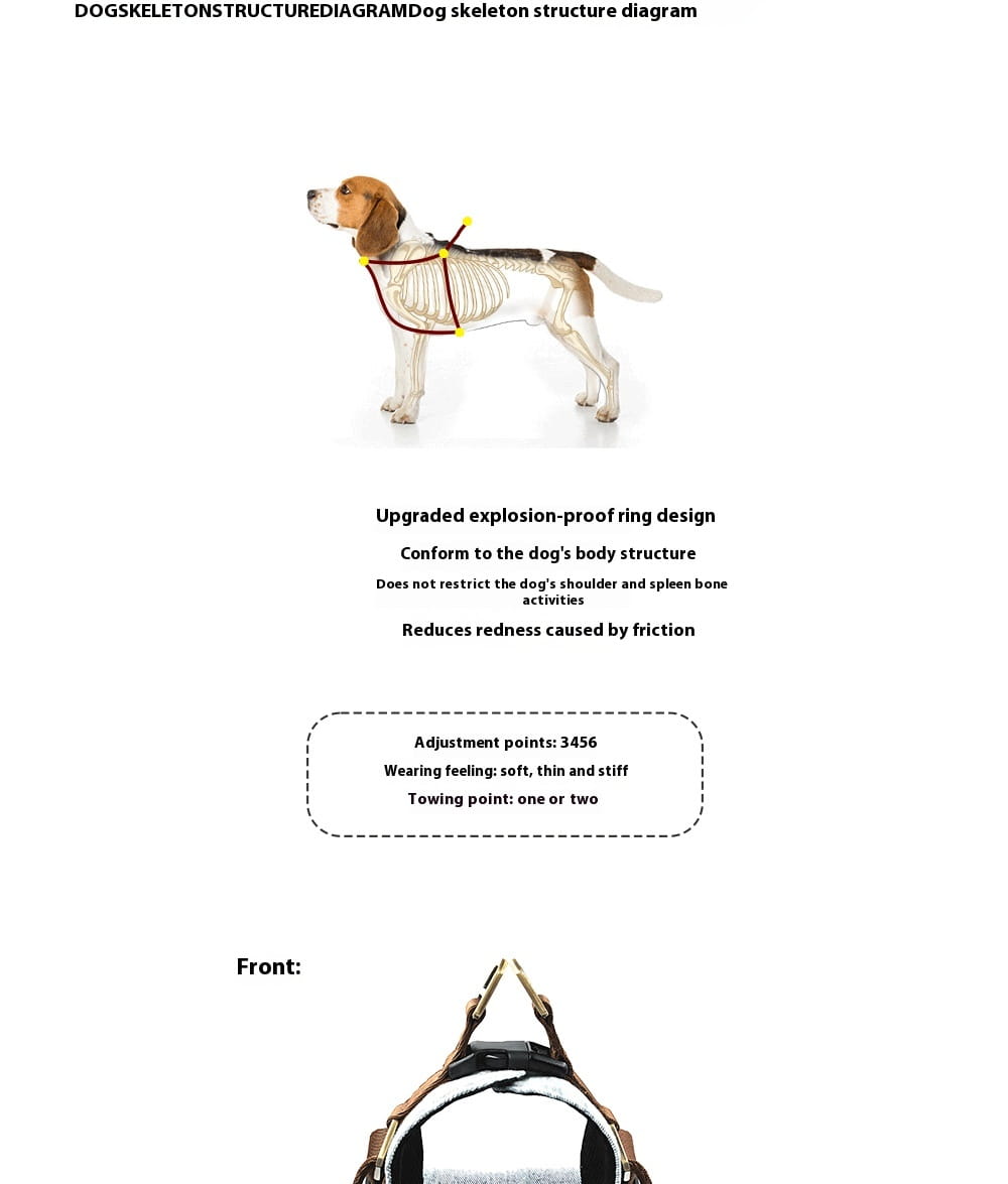 Leash madra frith -bhite H03 donn donn cadás poileistear poileistear rópa tarraingthe láidir