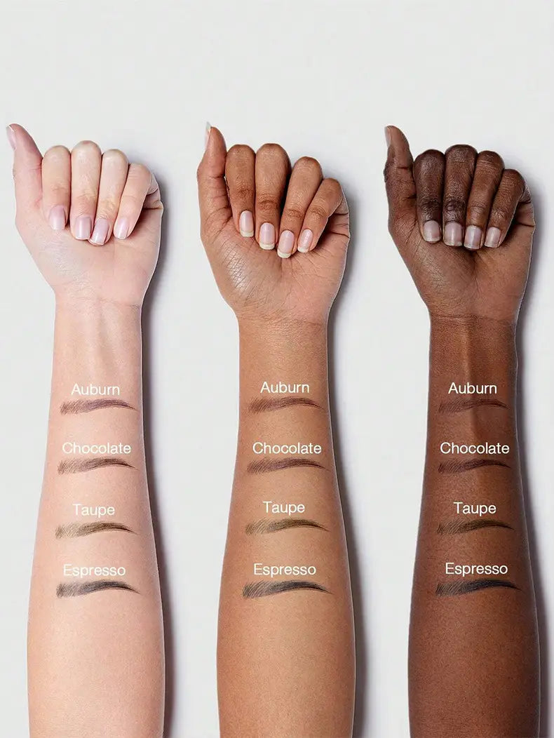 Press Eyebrow Pencil with Big Brush Hairline for Natural Look