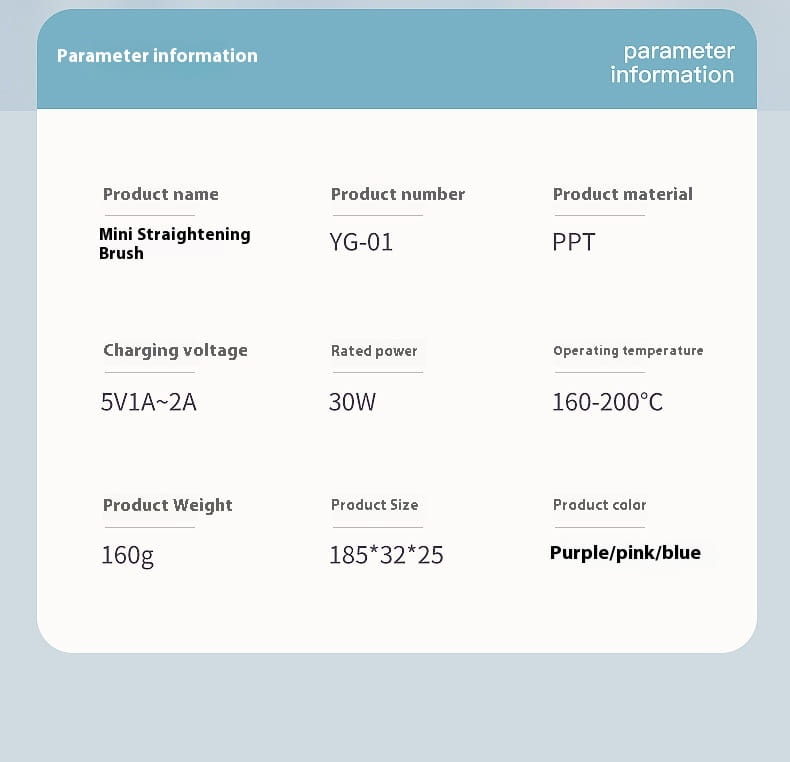 Wireless Hair Straighteners Small USB Rechargeable Titanium Coating