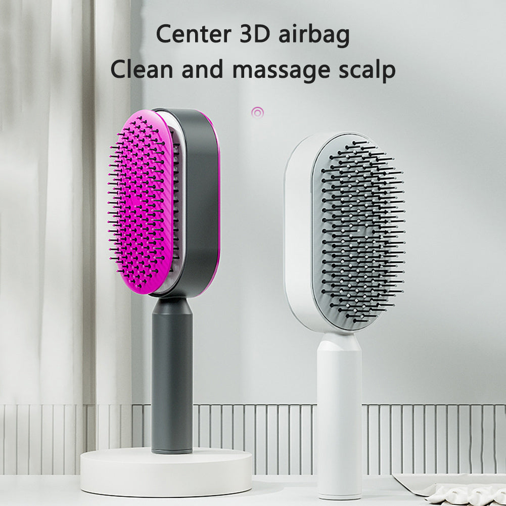 3D Air Cushion Hair Brush for Gentle Cleaning and Reducing Loss - Teleplus cleaning hair brush loss airbag