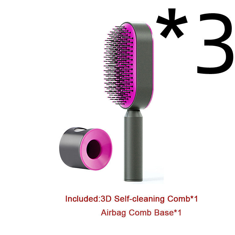 3D Air Cushion Hair Brush for Gentle Cleaning and Reducing Loss - Teleplus cleaning hair brush loss airbag
