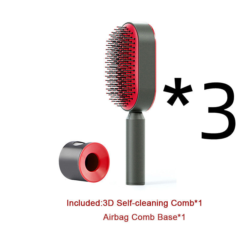 3D Air Cushion Hair Brush for Gentle Cleaning and Reducing Loss - Teleplus cleaning hair brush loss airbag