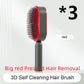 3D Air Cushion Hair Brush for Gentle Cleaning and Reducing Loss - Teleplus cleaning hair brush loss airbag