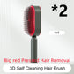 3D Air Cushion Hair Brush for Gentle Cleaning and Reducing Loss - Teleplus cleaning hair brush loss airbag