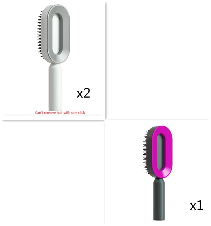 3D Air Cushion Hair Brush for Gentle Cleaning and Reducing Loss - Teleplus cleaning hair brush loss airbag