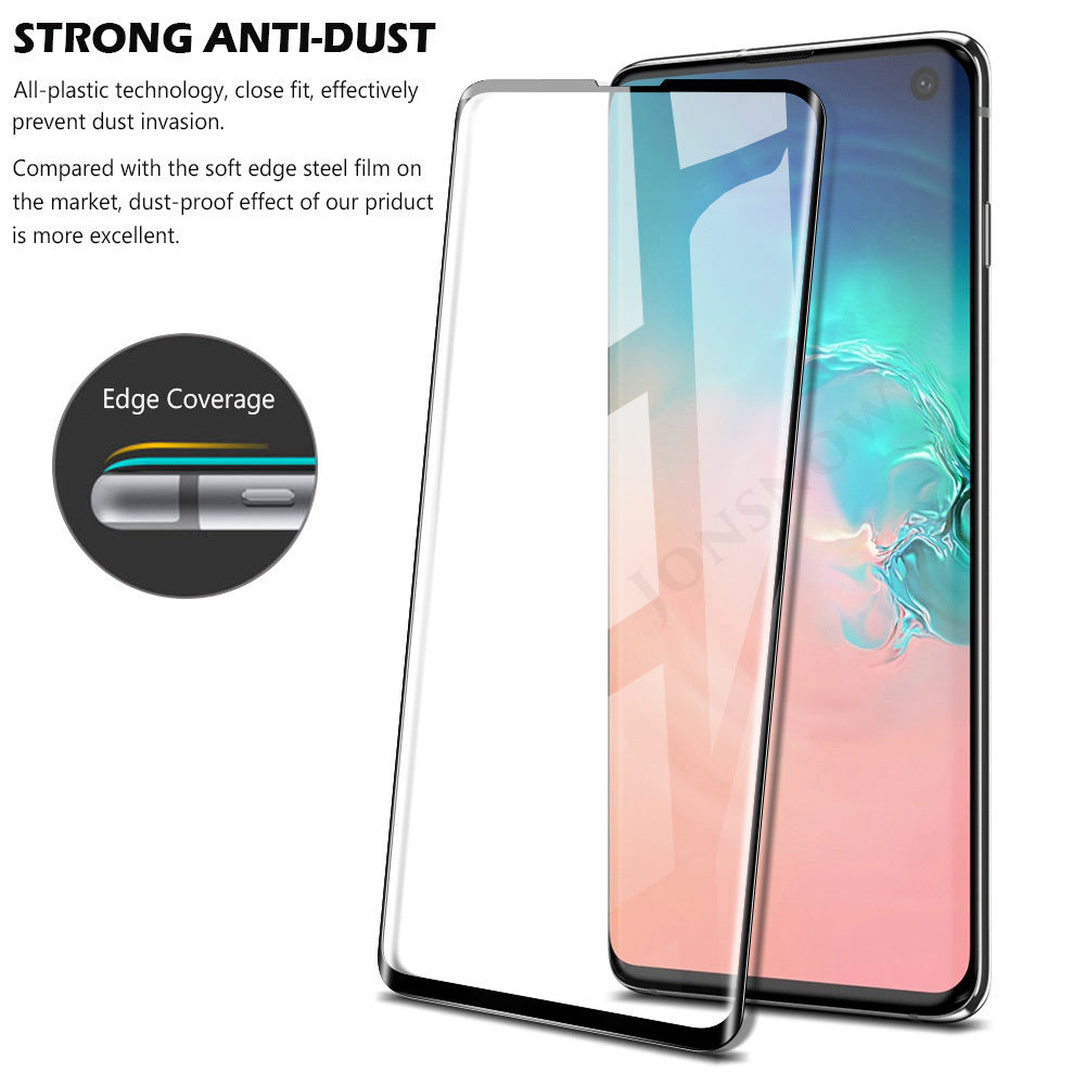 Curved Tempered Glass Screen Protector for Samsung Galaxy S10e S10 S8 S9 Plus - 3D curved tempered glass