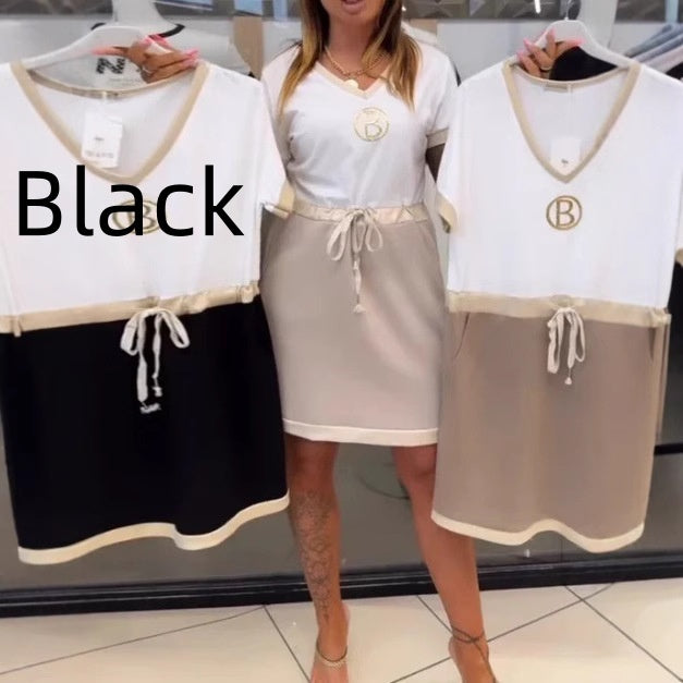 3D Effect Oversized Swing Midi Skirt Beige Black Wide Waist Plus Size S-5XL