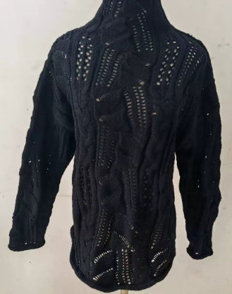 3D Pattern Wool Blend Pullover Sweater for Women in Multiple Colors and Sizes - Womens Teleplus