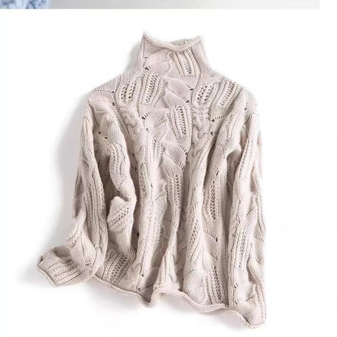 3D Pattern Wool Blend Pullover Sweater for Women in Multiple Colors and Sizes - Womens Teleplus