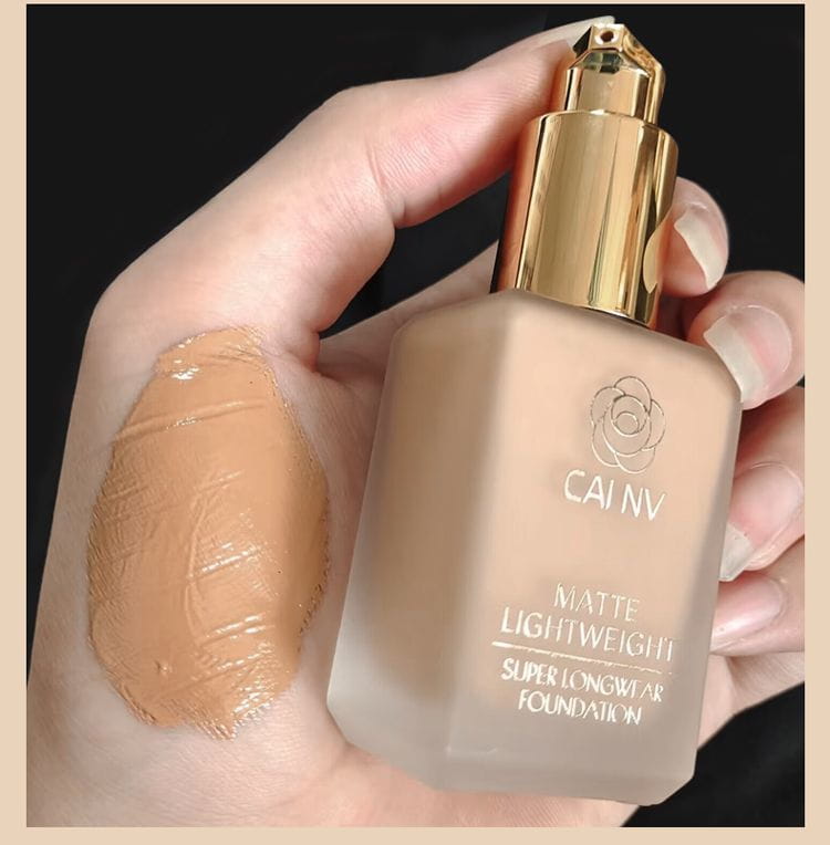 Long Lasting Liquid Foundation for Mixed Skin Natural Coverage Cream Formula