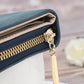 Women’s Short Print Flip Zipper Wallet - Cute Wallets for Women to Flip Over and Zip Up