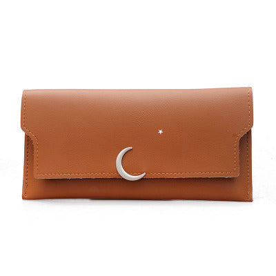 Star Moon Rivet Zipper Soft Leather Coin Wallet - Wallet So Soft Even the Moon is Jealous