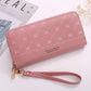 Long Crown Embroidery Thread Single Zip Clutch Wallet Women - Embroidery Thread Wallet Taking Fashion to New Heights