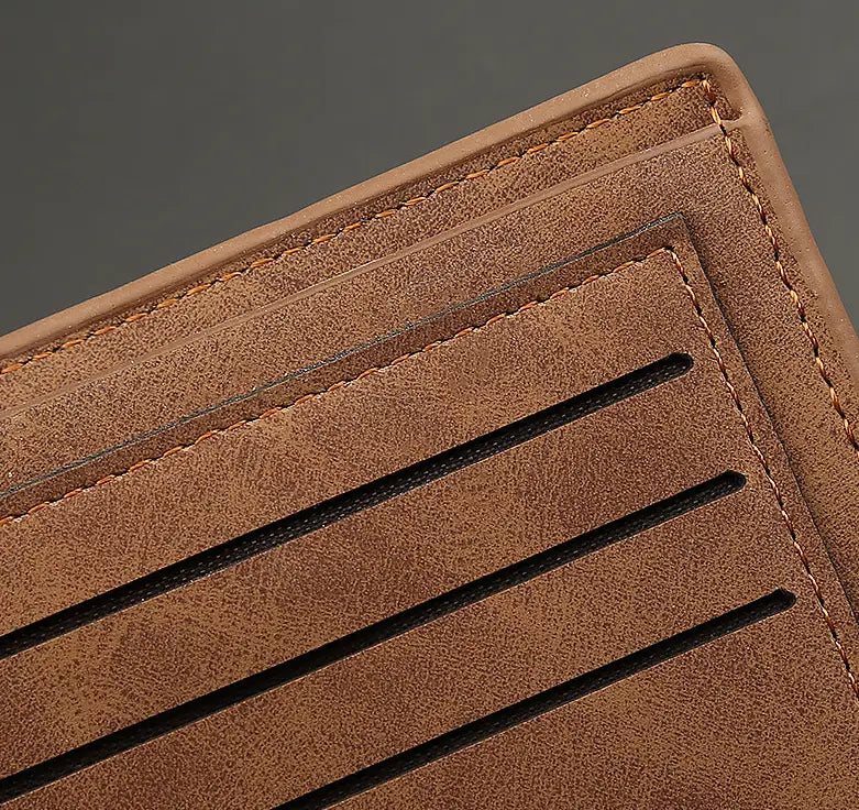 Men’s PU Leather Wallet with RFID Slot for United States and CHF