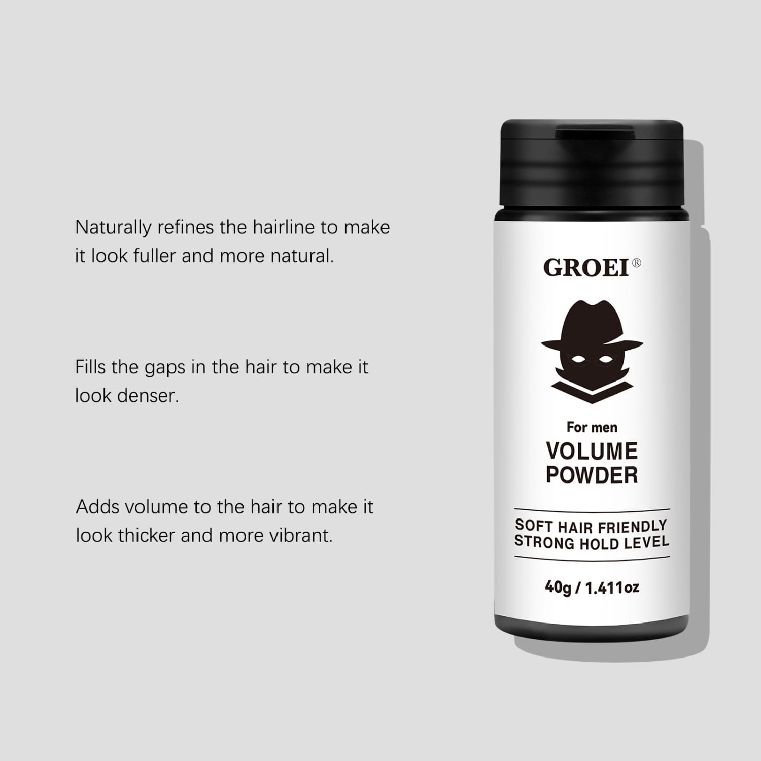 Poudre de style de commande d'huile avec formule 40g rafraîchissante