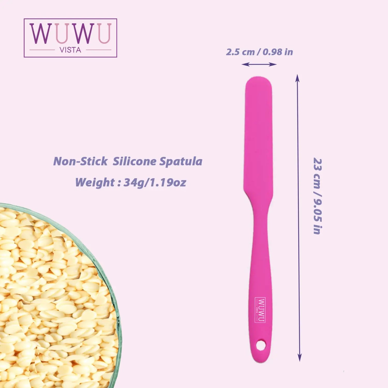 WUWUVISTA Non-stick Wax Silicone Spatula Hair Removal Accessories Easy To Clean And Reusable Large Area Hair Removal