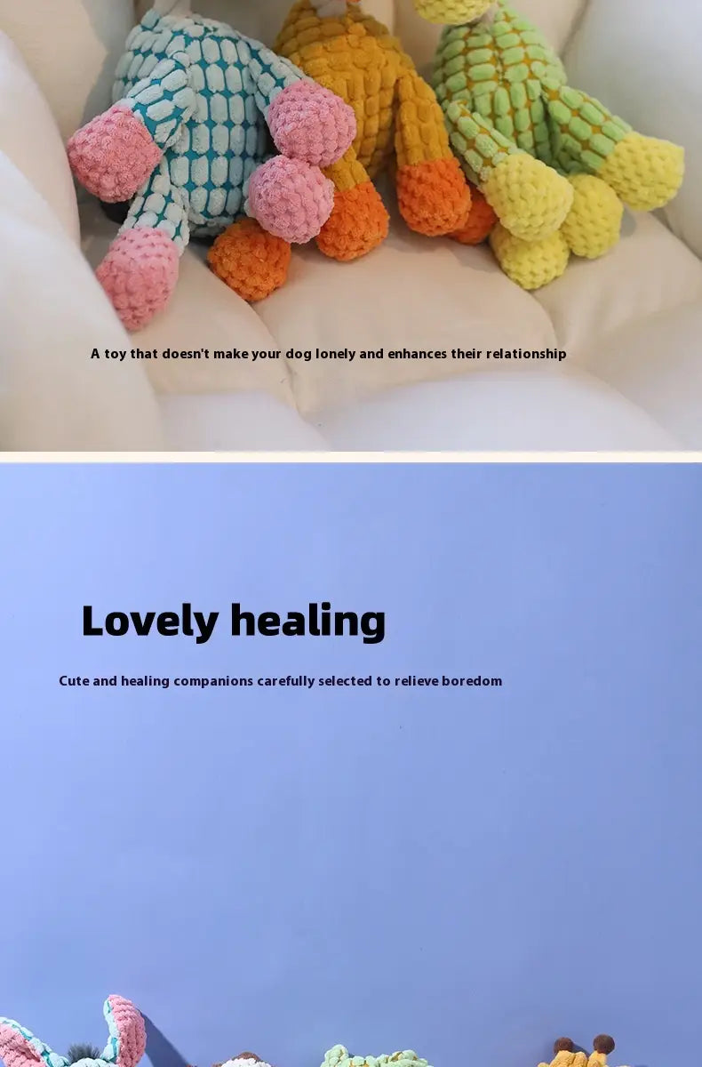 Giocattoli per cani con tessuto molare sound interattivo masticare per animali domestici