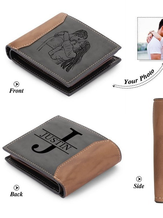 Men’s Wallet Father’s Day Wallet - Dad’s Wallet: Stylish Anti-Theft for Father’s Day Fun