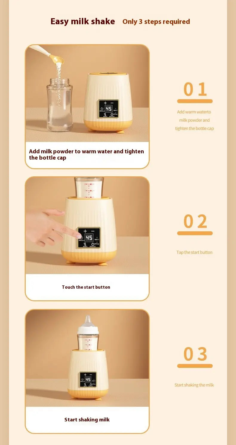 Baby Automatic Formula Milk Maker with USB Charging and Multiple Settings