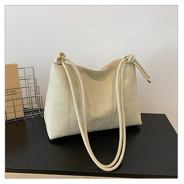 Borsa per valigia in pelle PU con una borsetta per spalla da viaggio tascabile con cerniera