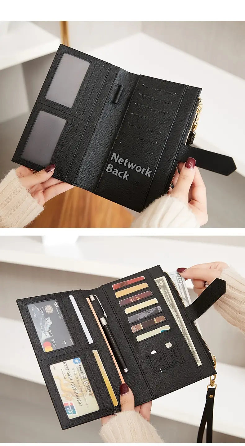 Waterproof Leather Wallet for Men and Women with RFID Blocking Protection