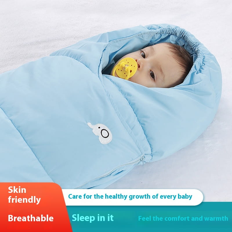 Baby Sleeping Bag for Winter with Recycled Fiber in Sky Blue