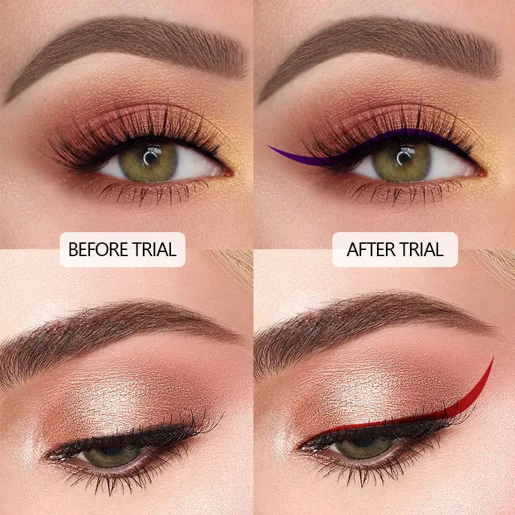 Colors Eyeliner Waterproof Set with 12 Pieces in Multiple Shades