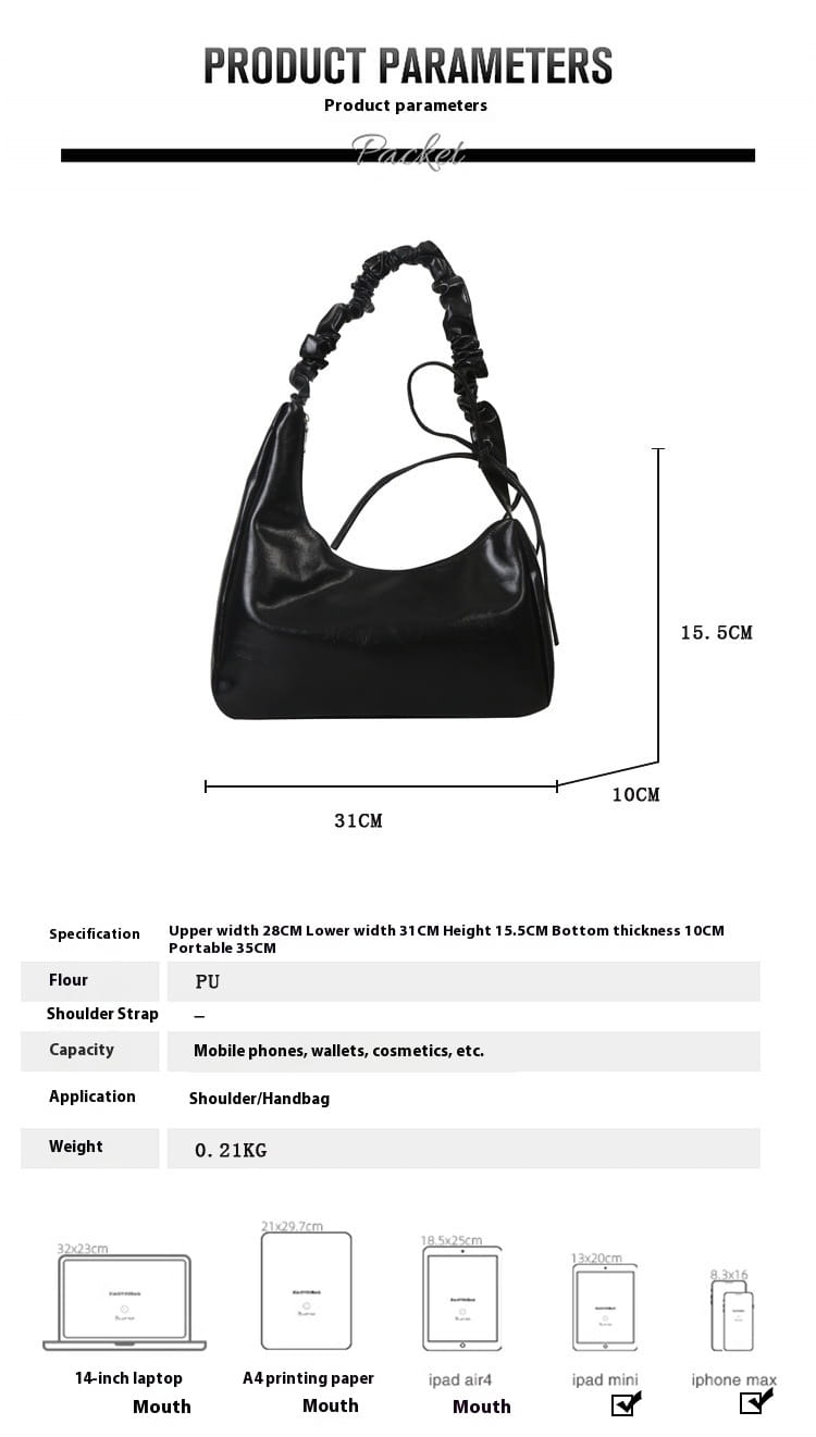 Mittlere PU -Umhängetasche mit Telefontasche schwarzes braunes weißes Gold Silber