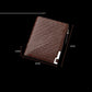 Multifunctional Zipper Business Youth Card Case Student Wallet - Zipper Wallet: Stylish Brown Companion for Students