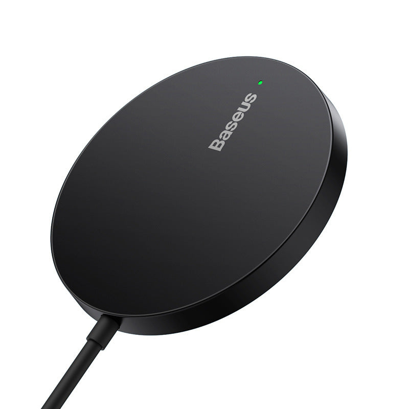 Minimalist Mini Magnetic Wireless Charger - Tiny Charger With Magnetic Power and Minimalist Flair