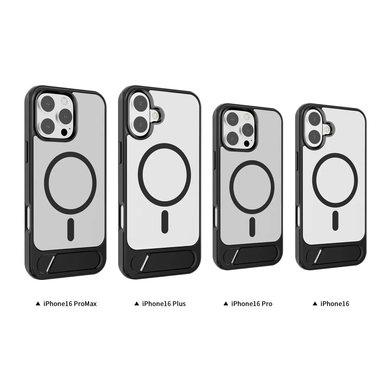 Magnetic Bracket Phone Case Compatible with iPhone Models in Metallic Paint