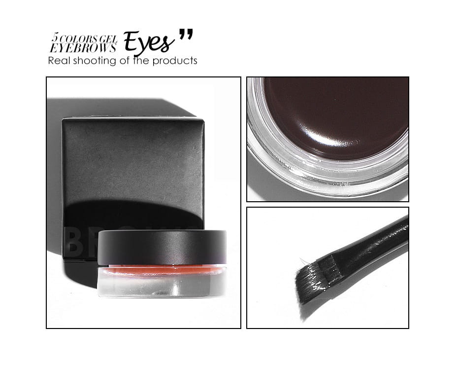 Double Layer Brow Cream and Eyebrow Dye Kit for Universal Skin