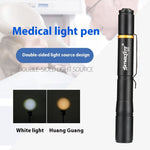 3W Black Battery Light Flashlight White Yellow with Aluminum Alloy Key Chain - Teleplus Strong strong light flashlight