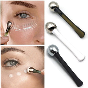 4-Piece 2pc Eye Roller and Cream Applicator Set for Facial Skin Care - Teleplus eye roller cream applicator cosmetic
