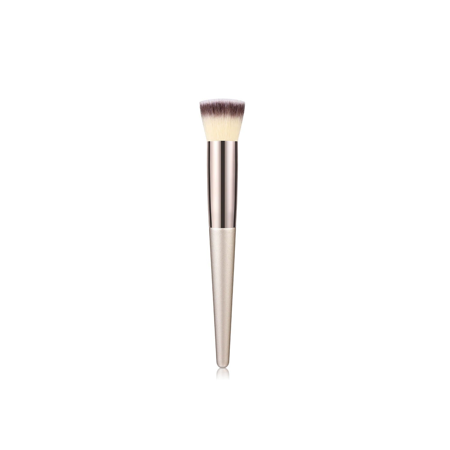 Wooden Handle Makeup Brush Set with Champagne Gold Handles