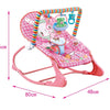 Silla mecedora para bebé Cuna mecedora portátil plegable con mosquitero  - Silla Mecedora Rosa