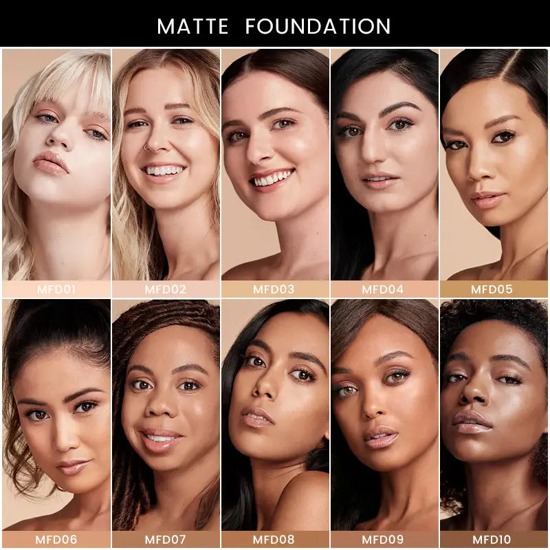 Waterproof Liquid Base Makeup Foundation for All Skin Types in Multiple Shades