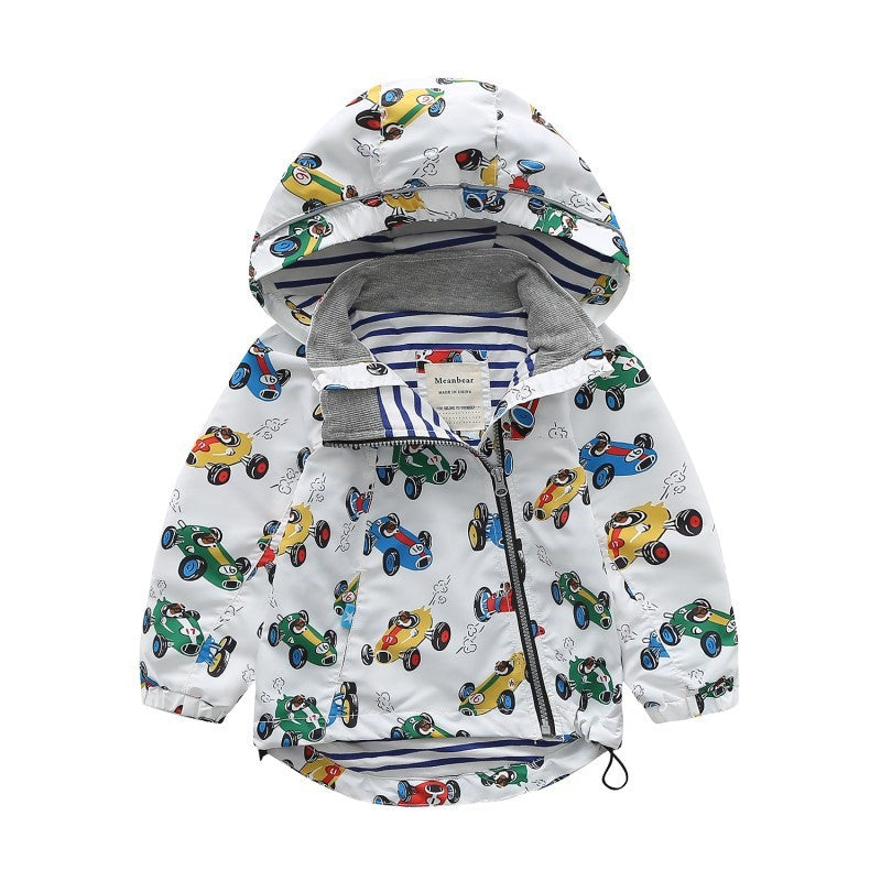 Children’s hooded trench coat