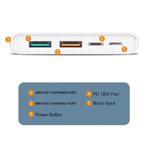 40W Bidirectional Fast Charge Mobile Power Supply - 40W Bidirectional Fast Charge Mobile Power Supply