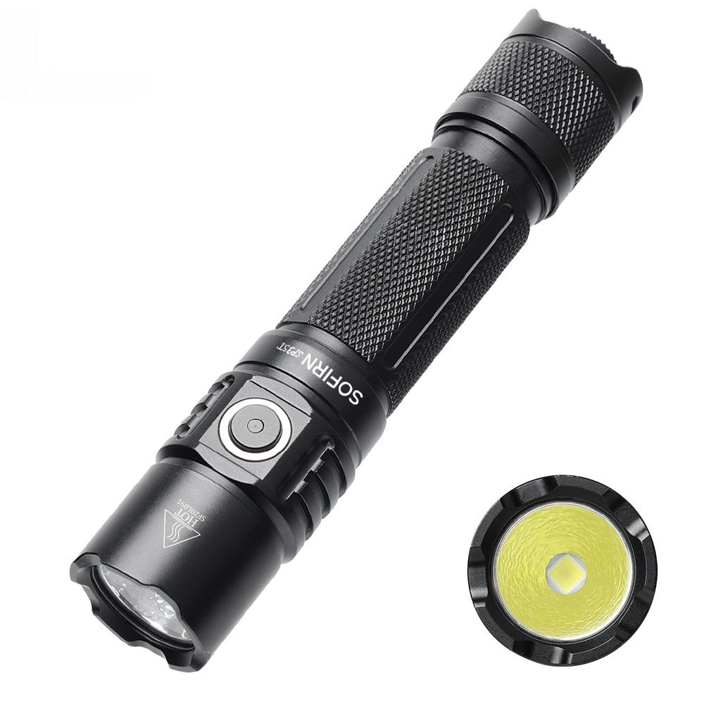 40W Black Battery Flashlight for Outdoor Camping Equipment and Long Shot Outdoors - Teleplus flashlight strong light